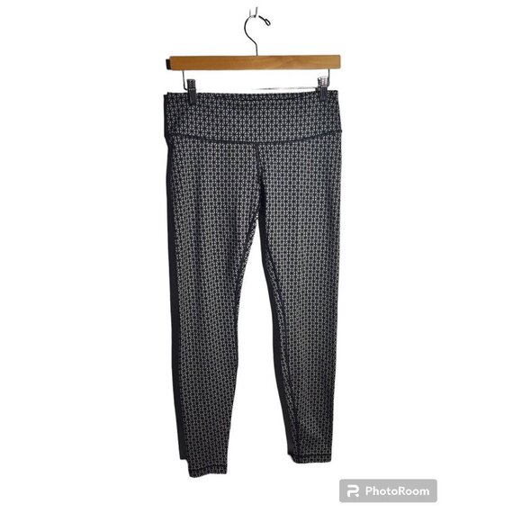 Lululemon Athletica Wunder Under Pant, Full On Luon, Tri Geo Silver Spoon, 6